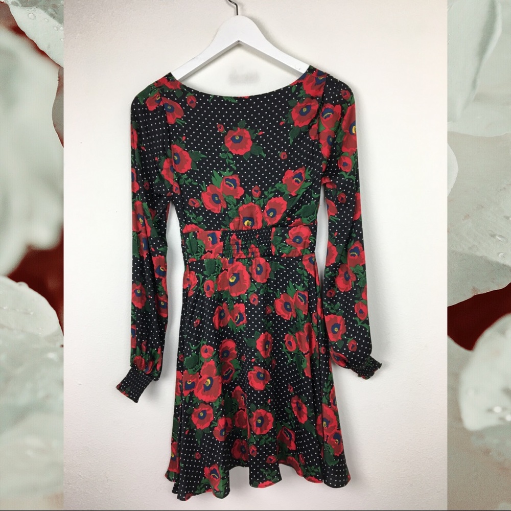 Free People Morning Light Polka Dot Floral Dress - Picture 2 of 8